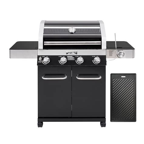 Monument Grills Larger 4-Burner Propane Gas Grills Black Porcelain ...