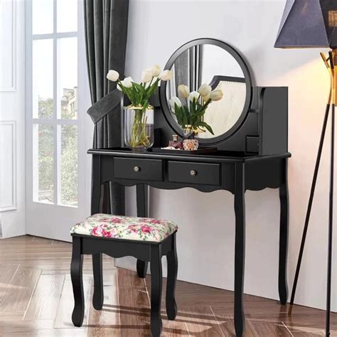 Dressing Table Design, Wardrobe Design with Dressing Table, Wooden ...