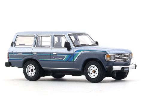 1984 Toyota Land Cruiser LC60 GX blue 1:64 Hobby Japan diecast scale ...