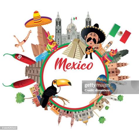 705 Mexico Landmarks Clip Art High Res Illustrations - Getty Images