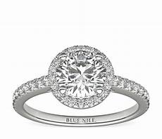 Image Of An Engagement Ring by Classic Halo Engagement Ring In 14k White Gold 1 Image Of An Engagement Ring