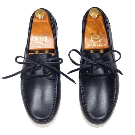 Lucia Yatch Leather Loafers (Black - Limited Edition) – Modello Domani