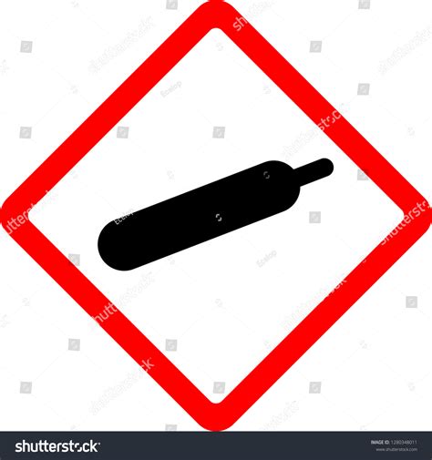 Gas Under Pressure New Safety Symbol: vector de stock (libre de ...
