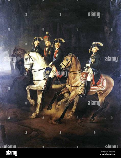 . English: Equestrian Portrait of Emperor Paul I with his Sons and ...