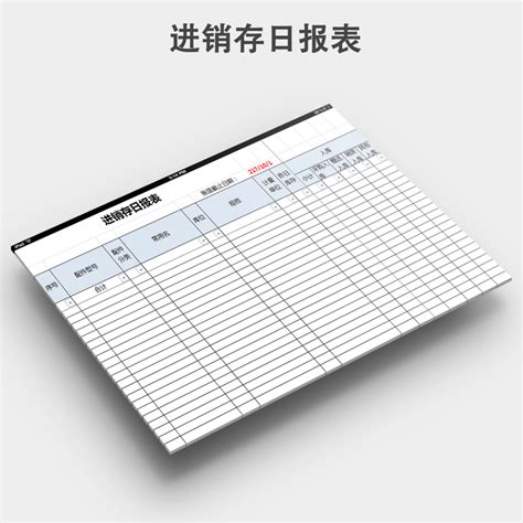 Excel表格模板：商品进销存明细表_word文档在线阅读与下载_免费文档