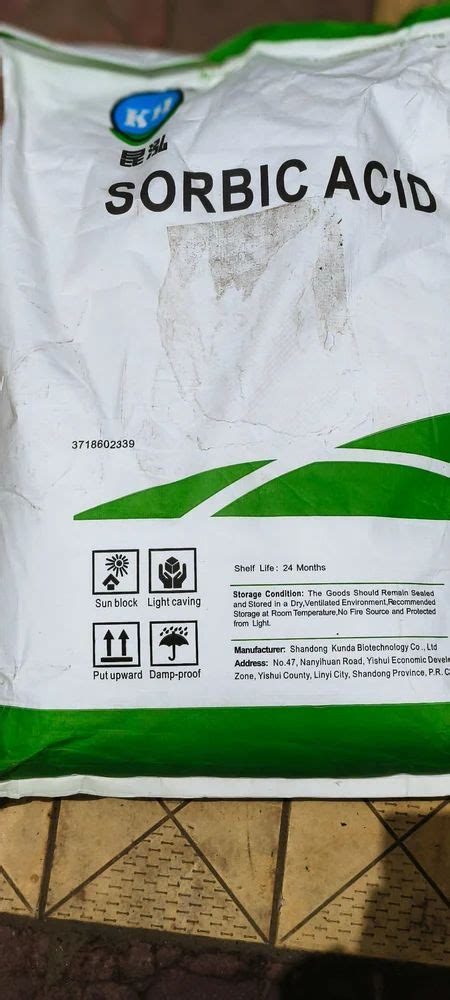 SORBIC ACID - Sorbic Acid Food Grade Wholesale Supplier from Ahmedabad