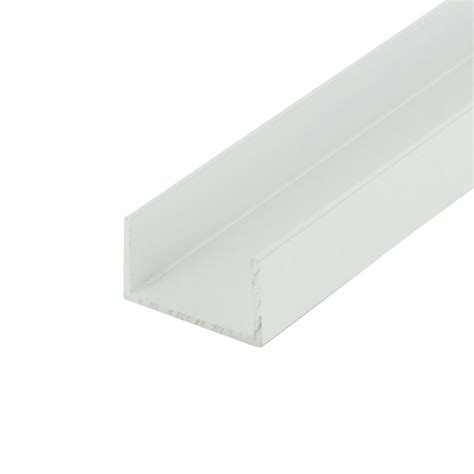 Outwater White Finish 3/4-in Inside Dimension Aluminum U-channel 48-in ...