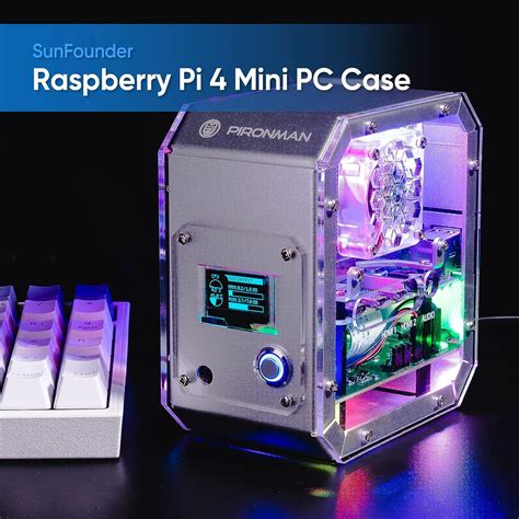 Buy Raspberry Pi 4 Case, Raspberry Pi Mini PC - Aluminum Alloy Tower ...