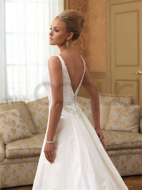low back wedding dresses
