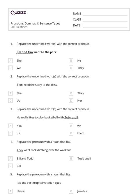 50+ Commas With Nonrestrictive Elements worksheets for 8th Class on ...