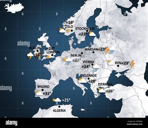 Weather Forecast Map Europe Weather Forecast: Europe Set For 'searing