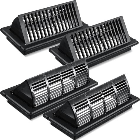 Juexica 4 Pack 2-in-1 Floor Vent Cover Heat Air Vent Deflectors for ...