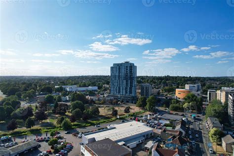 Gorgeous Aerial View of Hemel Hempstead England UK Town of England ...