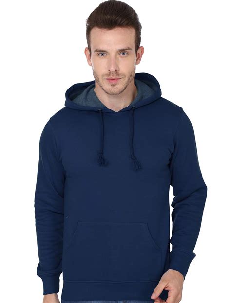 Buy hoodies for men without zipper (X-large, royal blue) at Amazon.in