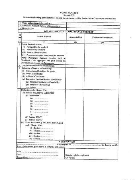Image result for Form 12BB Submission