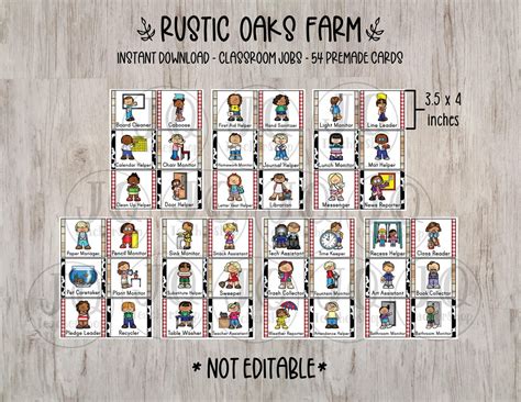 Buy Printable Farm Theme Classroom Decor, Classroom Jobs, Farm Theme ...