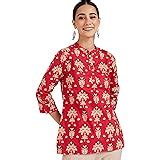 Amazon Brand - Myx Women's a-line Cotton Short Kurti : Amazon.in: Fashion