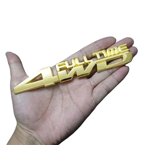 Full Time 4WD 3D Metal Sticker for Ameo All 2021-2024 Onwards Models of ...