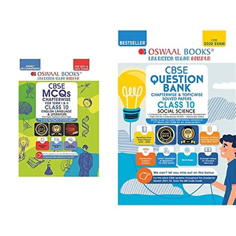 Oswaal CBSE MCQs Chapterwise Question Bank For Term I & II & Oswaal ...