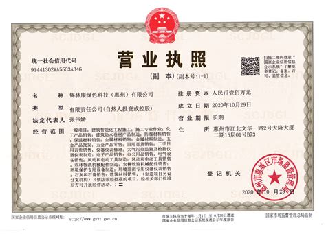 锡林康绿色科技（惠州）有限公司-锡林康绿色科技（惠州）有限公司诚信档案