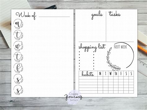 Image result for Bullet Journal Planner Pages