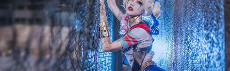 Download wallpaper cosplay, harley quinn, suicide squad, Harley Quinn ...