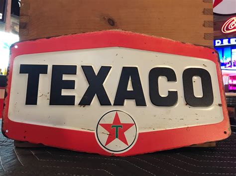 16 x 10” Metal Embossed Texaco Sign - AuctionsOntario.ca