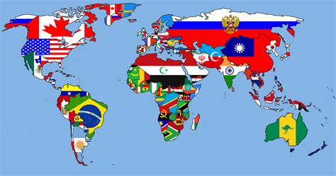 Flags World Map Desktop