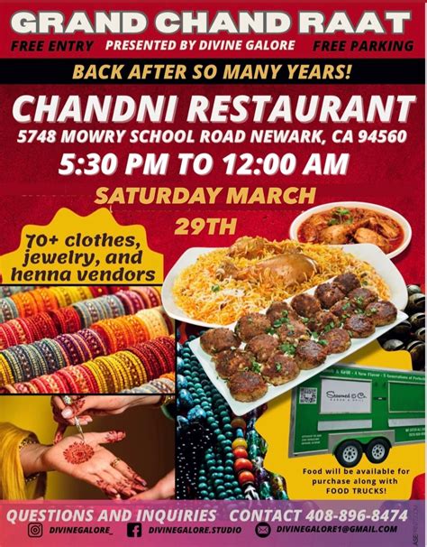 Grand Chand Raat by Divine Galore, 5748 Mowry School Road, Newark CA ...