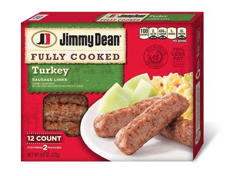jimmy dean turkey sausage patties nutrition