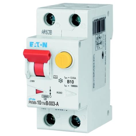 236072 PKNM-10/1N/B/003-A-MW Eaton | Eaton RCD, 10A, 2 Pole, 30mA, Type ...