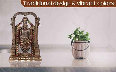 Buy NM Poly Resin Tirupati Balaji Idol Figurine Online at Low Prices in ...