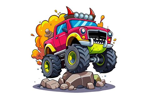 Monster Truck Clipart Vector Graphic by Depict_Design · Creative Fabrica