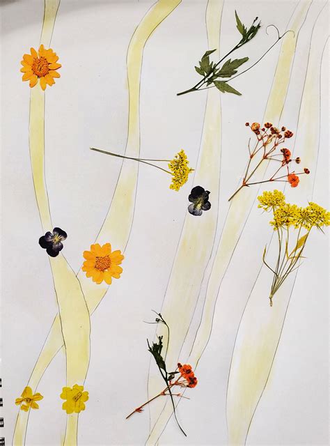 Marshpoint 3rd to 5th grade classes session 3- flower collage art ...