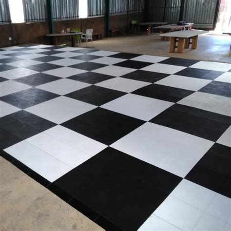 BLACK/WHITE Dance Floor (836mm x 836mm) - CHG