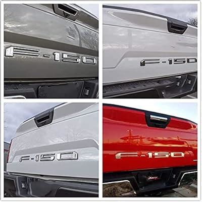 Buy GLAAPER Auto Safety 3D Raised Tailgate Insert Letters Rear Emblems ...