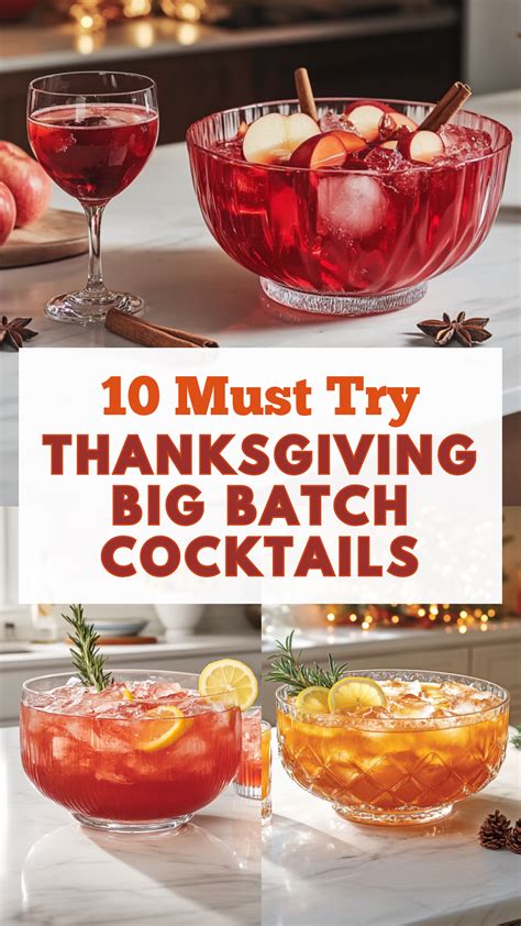 30 Best Thanksgiving Big Batch Cocktails to Make | Recipe ...