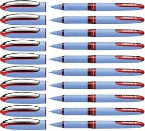 Schneider ONE Hybrid N Rollerball Pen, 0.5mm, Red, Box of 10 (183502 ...