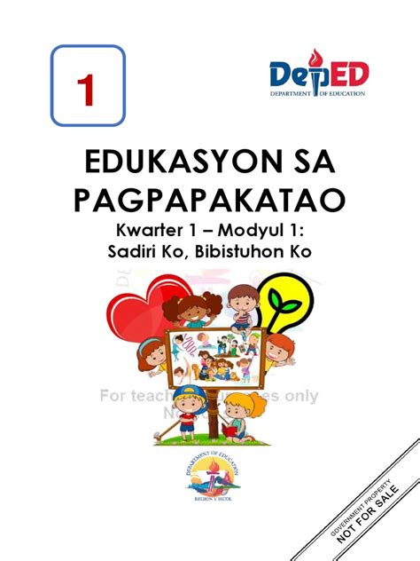 Image result for DepEd ESP Module 1 1st Quarter