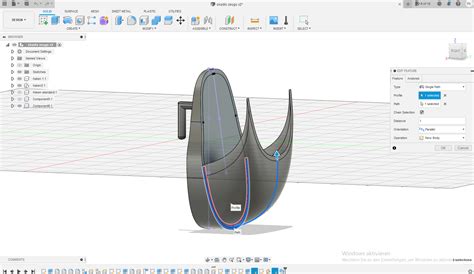 Fusion 360 Sweep Path 的图像结果