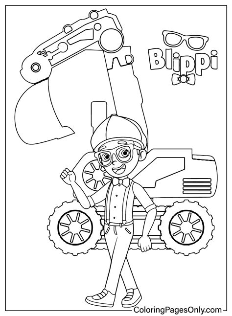 20 blippi coloring pages free pdf printables – Artofit