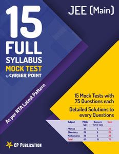 15 Full Syllabus Mock Tests for JEE Main (As per NTA Latest Pattern) By ...