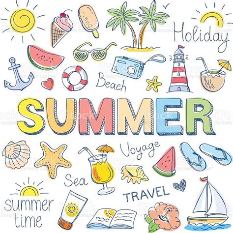 easy drawing ideas summer