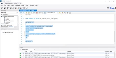 Create a Trigger in MySQL 的图像结果