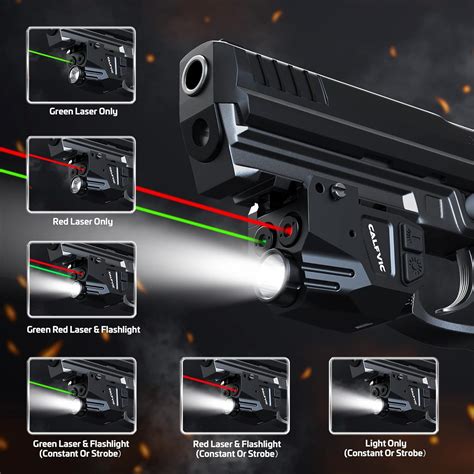 Buy Red Green Pistol Light Beam for Handguns,500 Lumens Shockproof ...