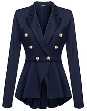 Buy chenshijiu Women's Work Office Blazer Casual Long Sleeve Open Front ...