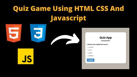 Quiz HTML Program Using CSS and JavaScript 的图像结果