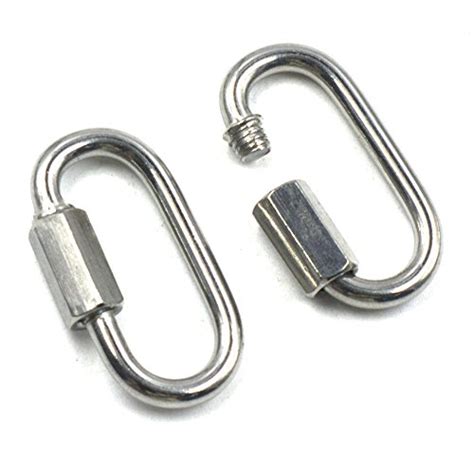 Quick Link Lock Ring Carabiner, Mergorun Multifunctional 304 Stainless ...