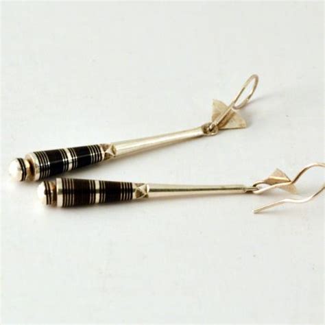 Feine Tuareg Silber Ohrringe -Tabreia - Ebenholz und Silber ...