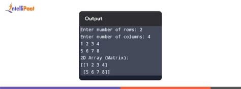 Image result for User Input 2D Array Python